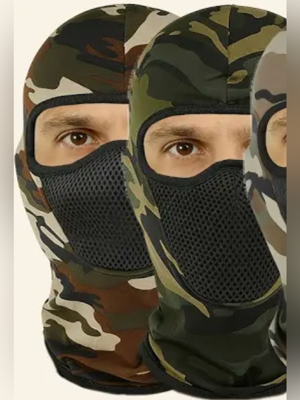 Motique Accessories camouflage print balaclava ninja face mask. New